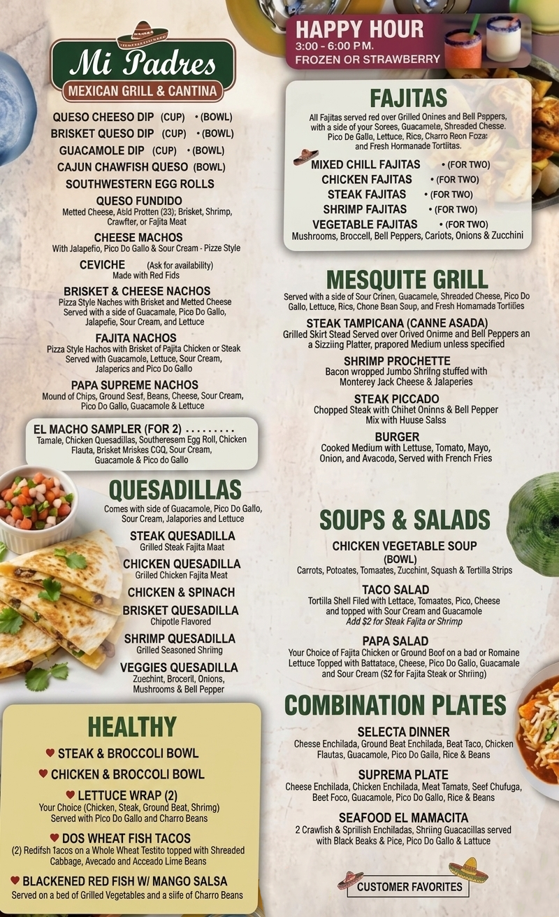 Mi Padres Menu – Page 1